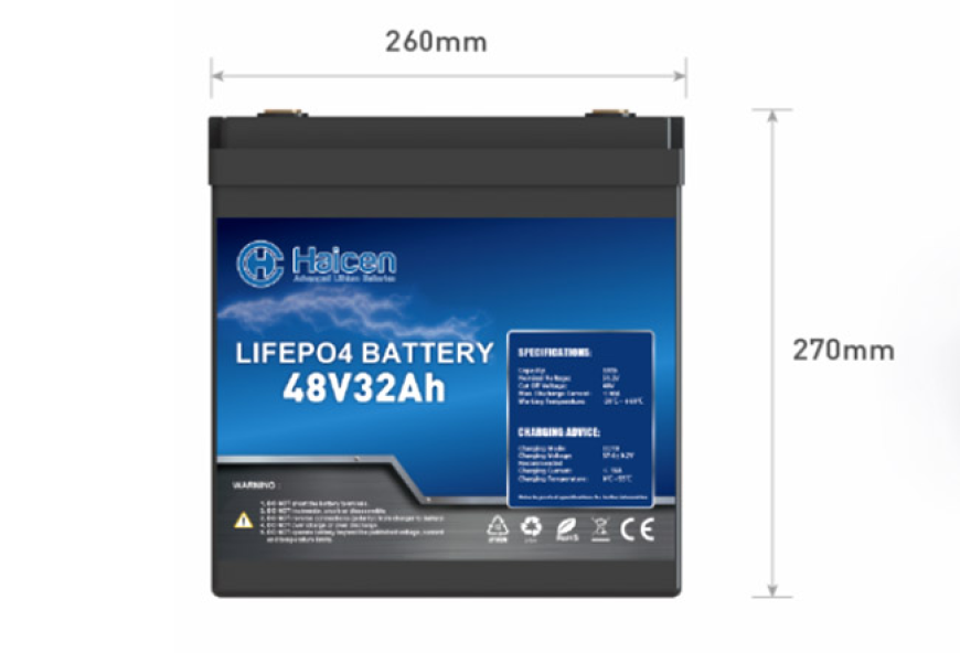 Baterías de LiFePO4 de carga rápida para carritos de golf