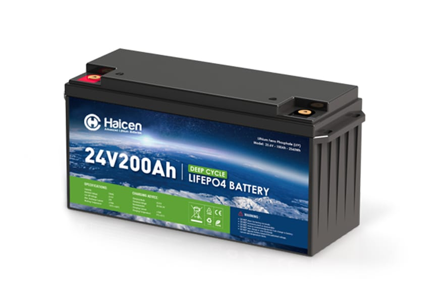 Batería LiFePO4 de 24 V y 200 Ah del Grupo 4D